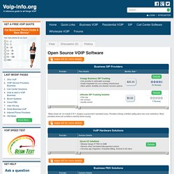 Open Source VOIP Software