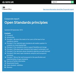 Open Standards principles