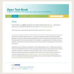 Open Text Book » About