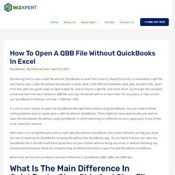 How To Open a qbb File Without QuickBooks in Excel