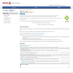Open Xerox: Rossinante Service Home Page