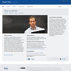 Milton — Open Yale Courses