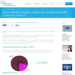 Opening up OpenAmplify Customer Service