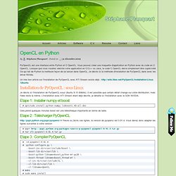 OpenCL en Python