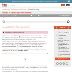 La navigation dans Windows