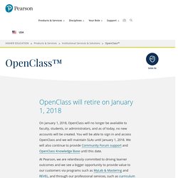 OpenClass™ from Pearson