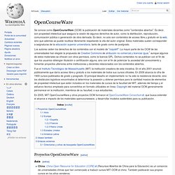 OpenCourseWare