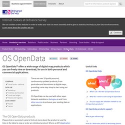 OS OpenData - high quality map data to download or order today