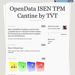 OpenData ISEN TPM Cantine by TVT
