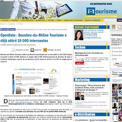 OpenData : Bouches-du-Rhône Tourisme a déjà attiré 10 000 internautes