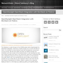OpenDaylight OpenStack Integration with DevStack on Fedora 20