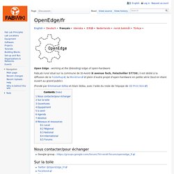 OpenEdge/fr - Fab Lab Wiki - by NMÍ Kvikan