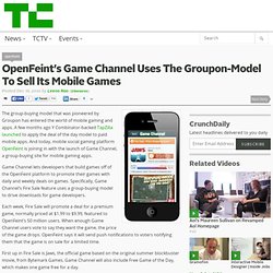 OpenFeint’s Game Channel Uses The Groupon-Model To Sell Its Mobile Games