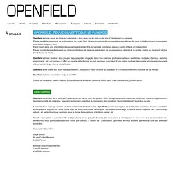 Openfield – revue ouverte sur le paysage