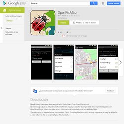 OpenFixMap - Google Apps sur l'Android Market