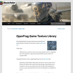 OpenFrag Game Texture Library at BlenderNation