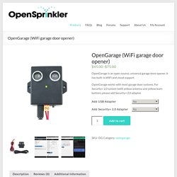 OpenGarage (WiFi garage door opener)
