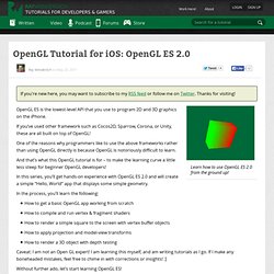 OpenGL ES 2.0 for iPhone Tutorial
