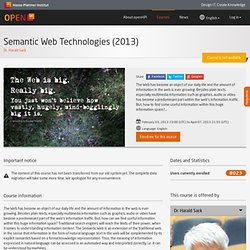 Course: Semantic Web Technologies