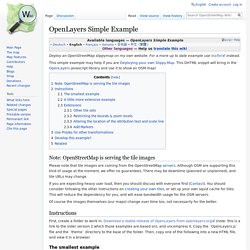 OpenLayers Simple Example