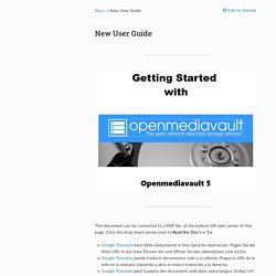 New User Guide — openmediavault 5.x.y documentation