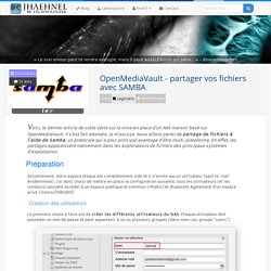 OpenMediaVault - partager vos fichiers avec SAMBA - Jonathanhaehnel.fr