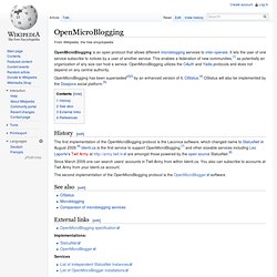 OpenMicroBlogging