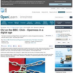 Click - Openness in a digital age
