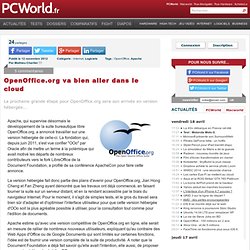 OpenOffice.org va bien aller dans le cloud