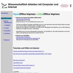 OpenOffice Impress - Überblick