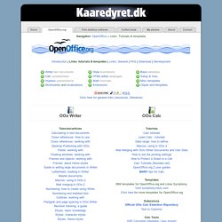 OpenOffice templates, tutorials, tips and FAQ