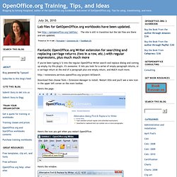OpenOffice.org Training, Tips, and Ideas - Namoroka