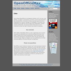 Open Office Max - Réussir ses documents avec OpenOffice.org (typographie, mise en page, CMJN pour imprimeur, PAO, etc.)