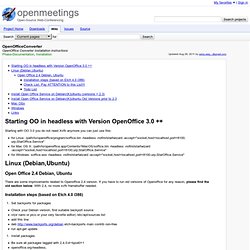 OpenOfficeConverter - openmeetings - OpenOffice Converter Installation instructions - Project Hosting on Google Code