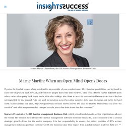 When an Open Mind Opens Doors - Marne Martin