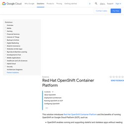 Red Hat OpenShift Container Platform  