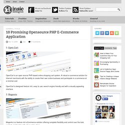 10 Promising Opensource PHP E-Commerce Application 