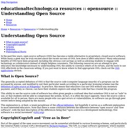 Understanding Open Source