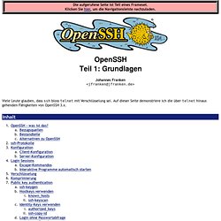 OpenSSH Grundlagen