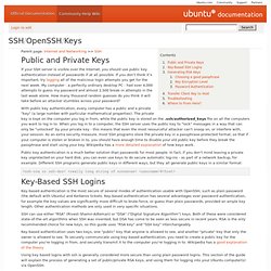 SSH/OpenSSH/Keys