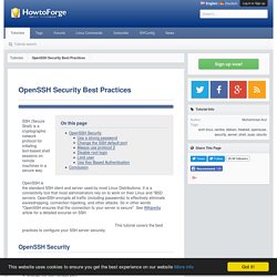 OpenSSH Security Best Practices