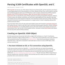 OpenSSL Certificate Parsing