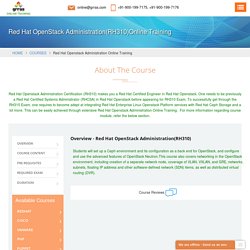 Red hat openstack administration online training