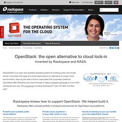 Open Cloud Operating System supported by Rackspace