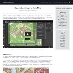 Openstreetmap in 3ds Max - Klaas Nienhuis