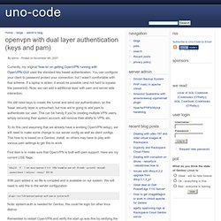 OpenVPN with dual layer authentication (keys and pam)