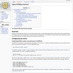 OpenVPNQuickstart - Hinterlands