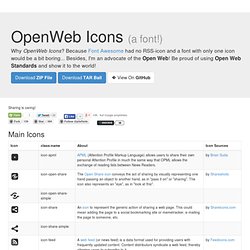 OpenWeb Icons... a font!