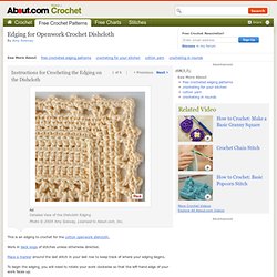 Edging for Openwork Crochet Dishcloth