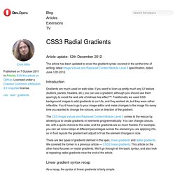 CSS3 Radial Gradients